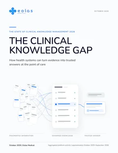 Cover of The Clinical Knowledge Gap report